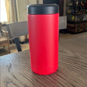 YETI Bold Red Tumbler with Black Lid